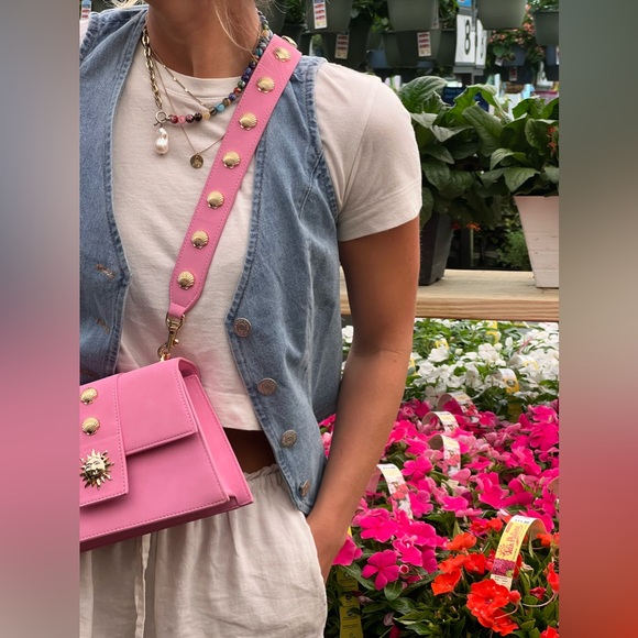 Poppy Lissiman Pink Tamarama Bag seashell detail - Picture 6 of 8